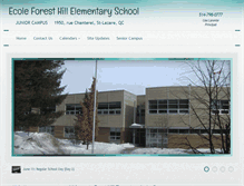 Tablet Screenshot of foresthilljr.lbpsb.qc.ca